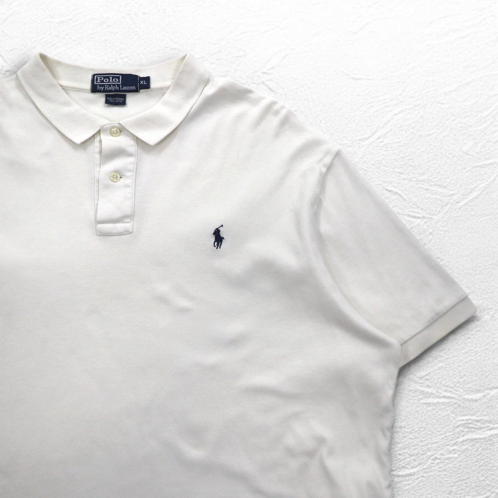 Polo by Ralph Lauren Polo XL Bianco Cotone Ricamo Small Pony Taglia Grande