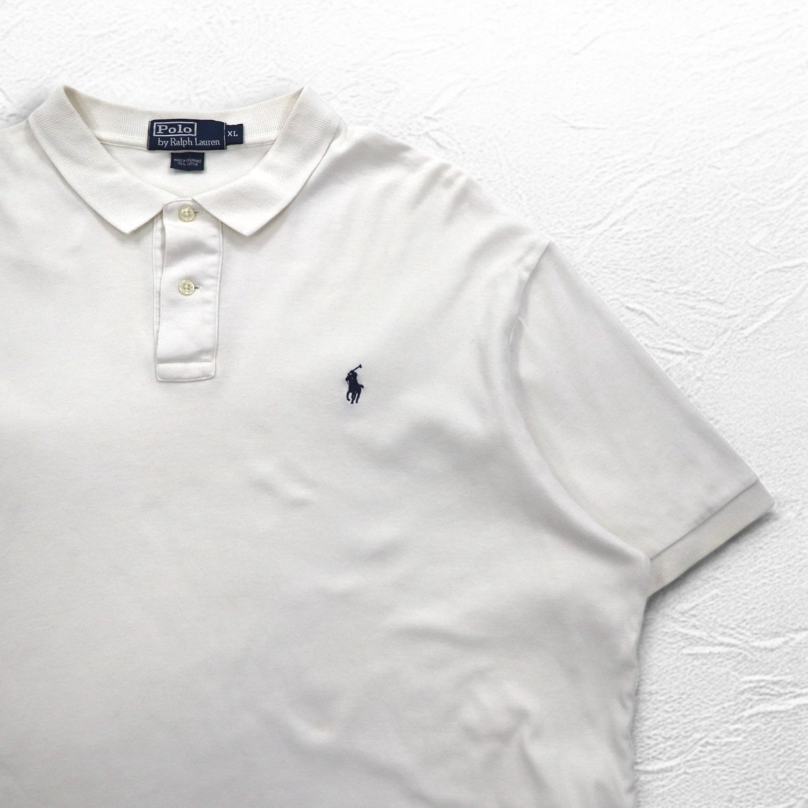 Polo by Ralph Lauren Polo XL Bianco Cotone Ricamo Small Pony Taglia Grande