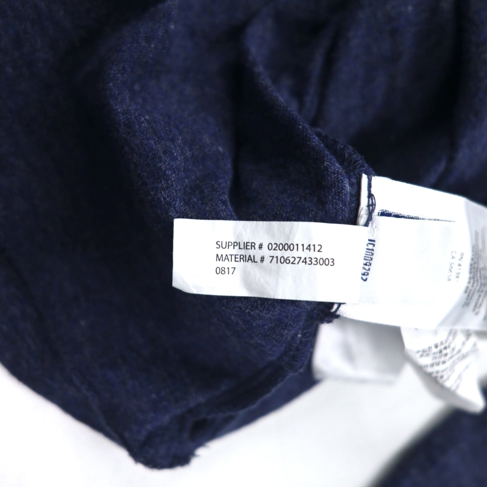 POLO RALPH LAUREN T-shirt a maniche lunghe XXL blu navy in cotone con piccolo pony ricamato