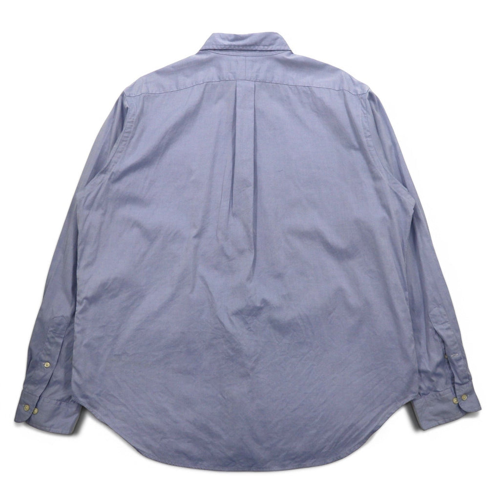 Ralph Lauren Anni '90 Camicia Button-Down XL Blu CLASSIC FIT Ricamo Pony Piccolo