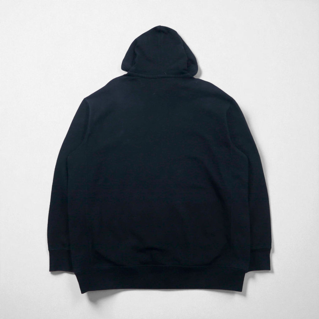Polo Ralph Lauren 90年代 リバースウィーブ ジップパーカー 2XL ブラック スモールポニー刺繡