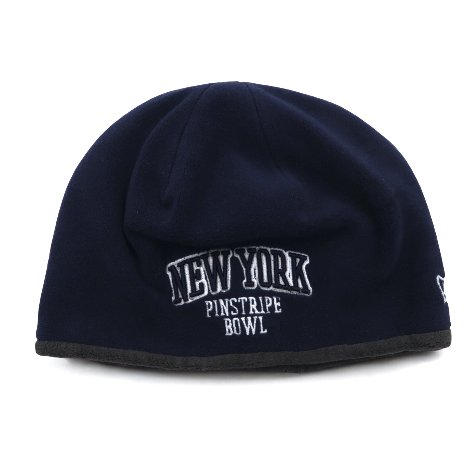 NEW ERA Berretto in pile reversibile FREE blu navy grigio poliestere NEW YORK PINSTRIPE BOWL Yankees
