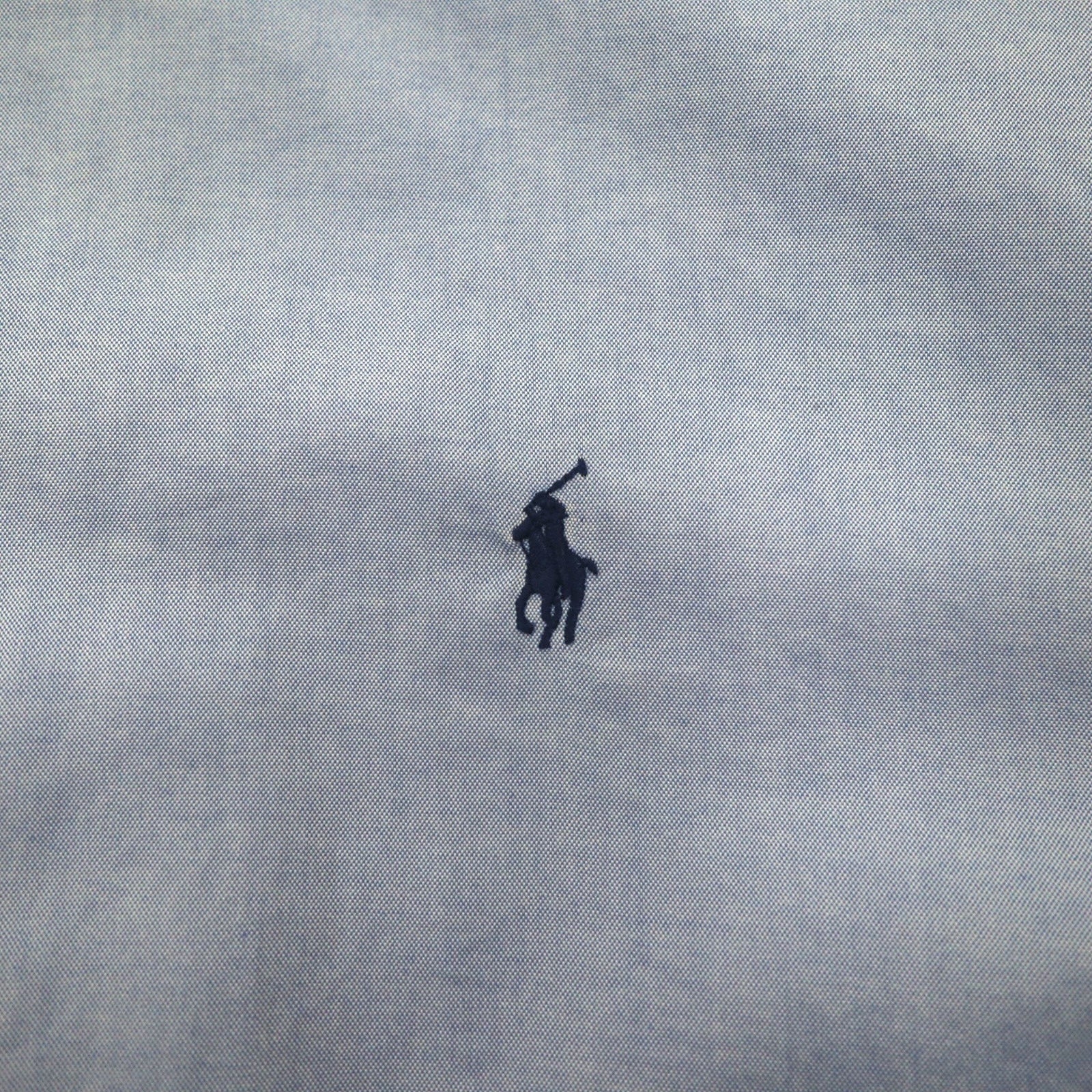 Ralph Lauren Anni '90 Camicia Button-Down XL Blu CLASSIC FIT Ricamo Pony Piccolo