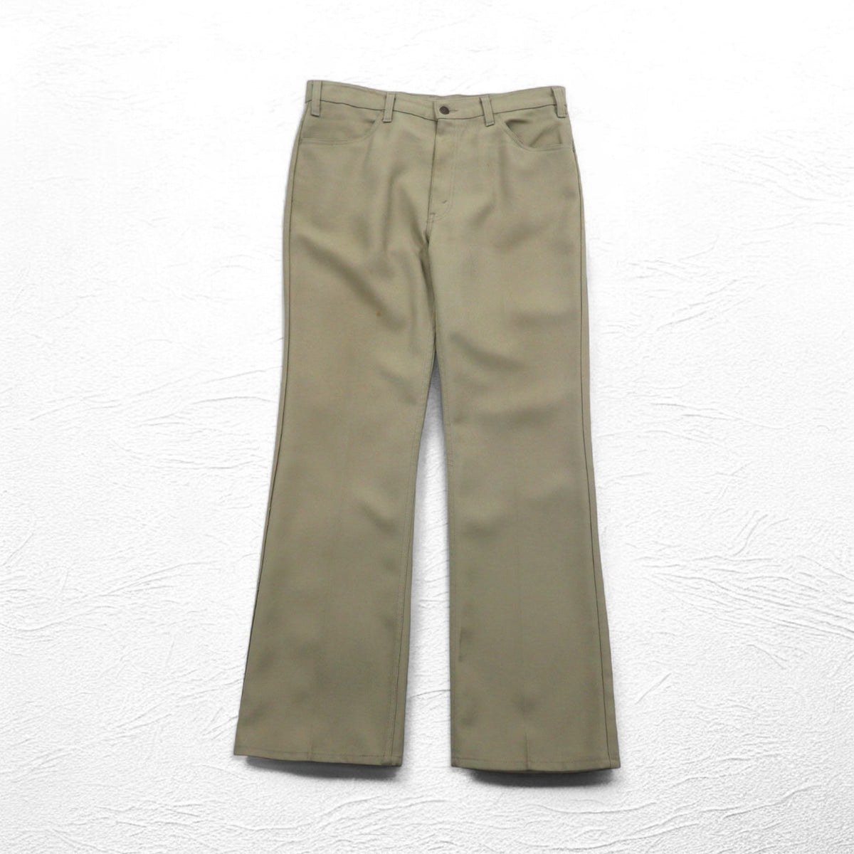 Levi's anni '80 Made in USA Sta-Prest Chino Pant L Beige 42TALON zip Tab nero Bottoni 520 10517 6123