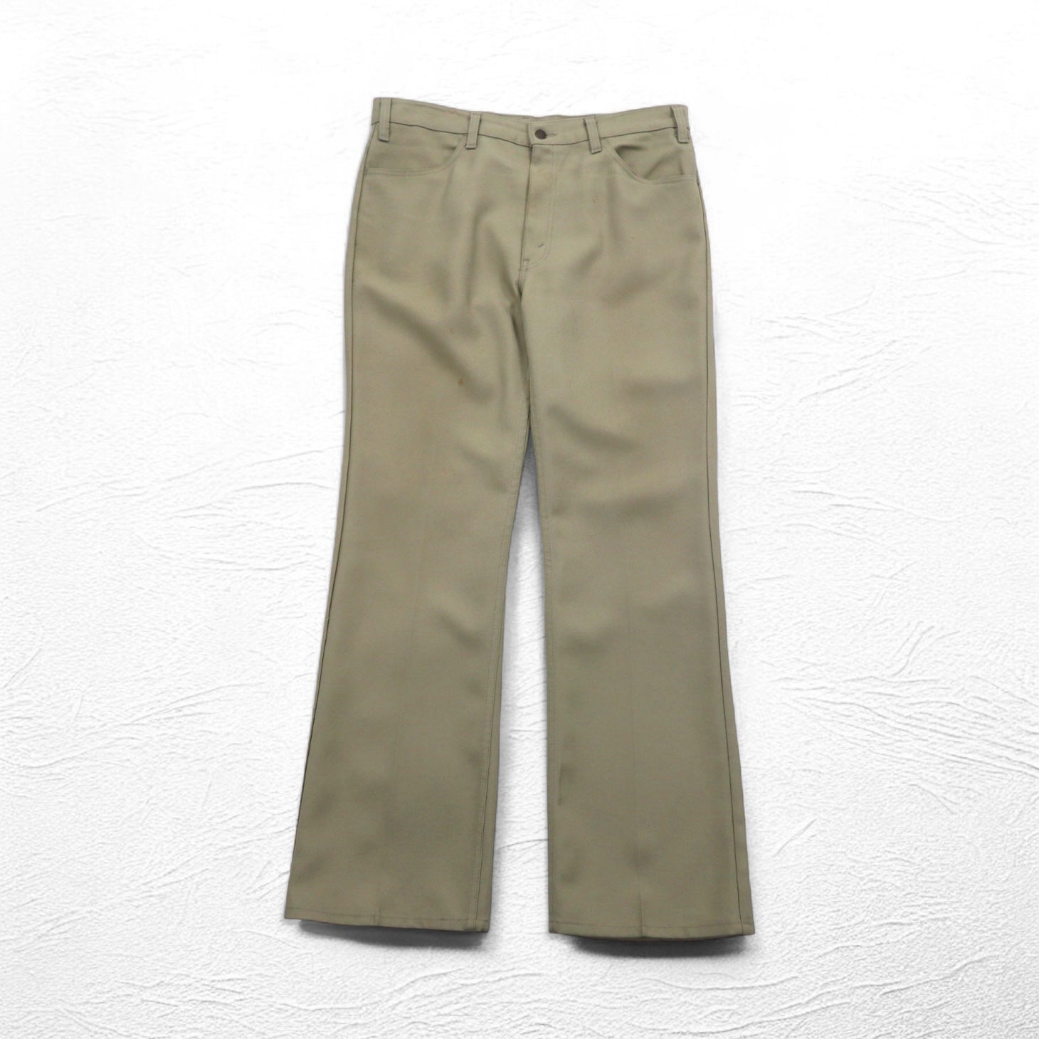 Levi's 80年代 USA製 スタプレ チノパンツ L ベージュ 42TALONジップ 黒タブ ボタン裏520 10517 6123