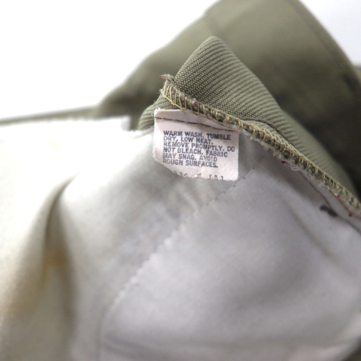 Levi's anni '80 Made in USA Sta-Prest Chino Pant L Beige 42TALON zip Tab nero Bottoni 520 10517 6123