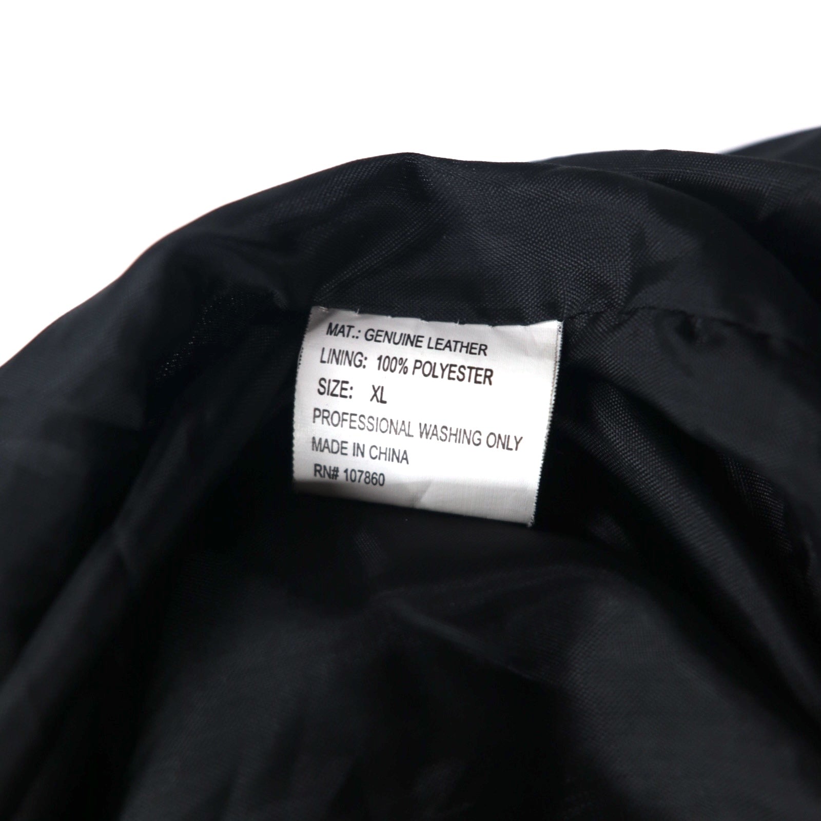 Bomber jacket vintage in pelle patchwork, giacca in pelle patchwork, XL, nero