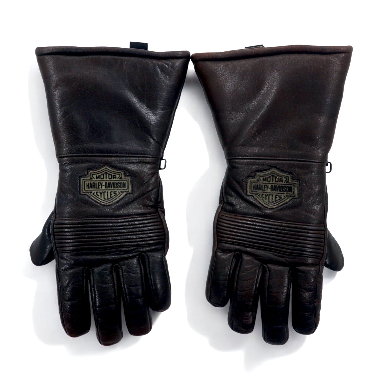 GUANTI IN PELLE HARLEY DAVIDSON M MARRONI, IMBOTTITI, PER MOTOCICLISTI