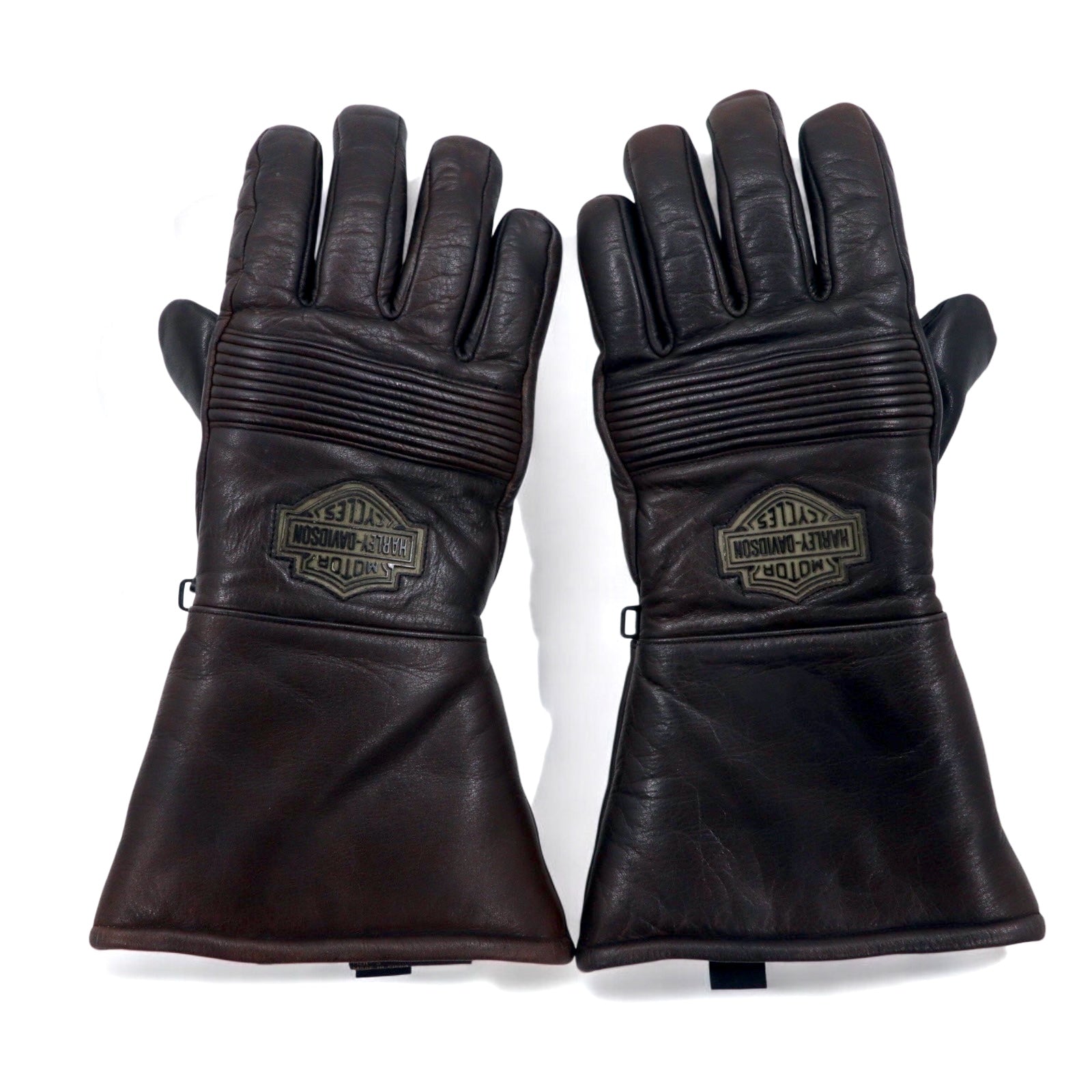 GUANTI IN PELLE HARLEY DAVIDSON M MARRONI, IMBOTTITI, PER MOTOCICLISTI