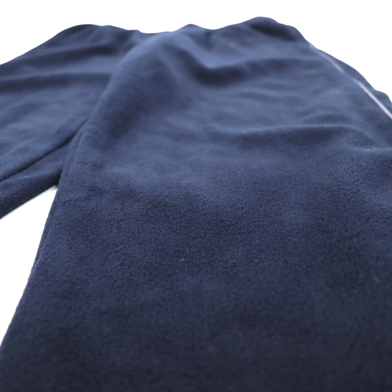Champion Pantaloni della tuta in pile M Blu scuro Strisce laterali Logo ricamato a punto singolo Bar tag