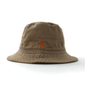 Polo by Ralph Lauren anni '90 cappello a secchiello taglia M beige cotone con ricamo piccolo pony