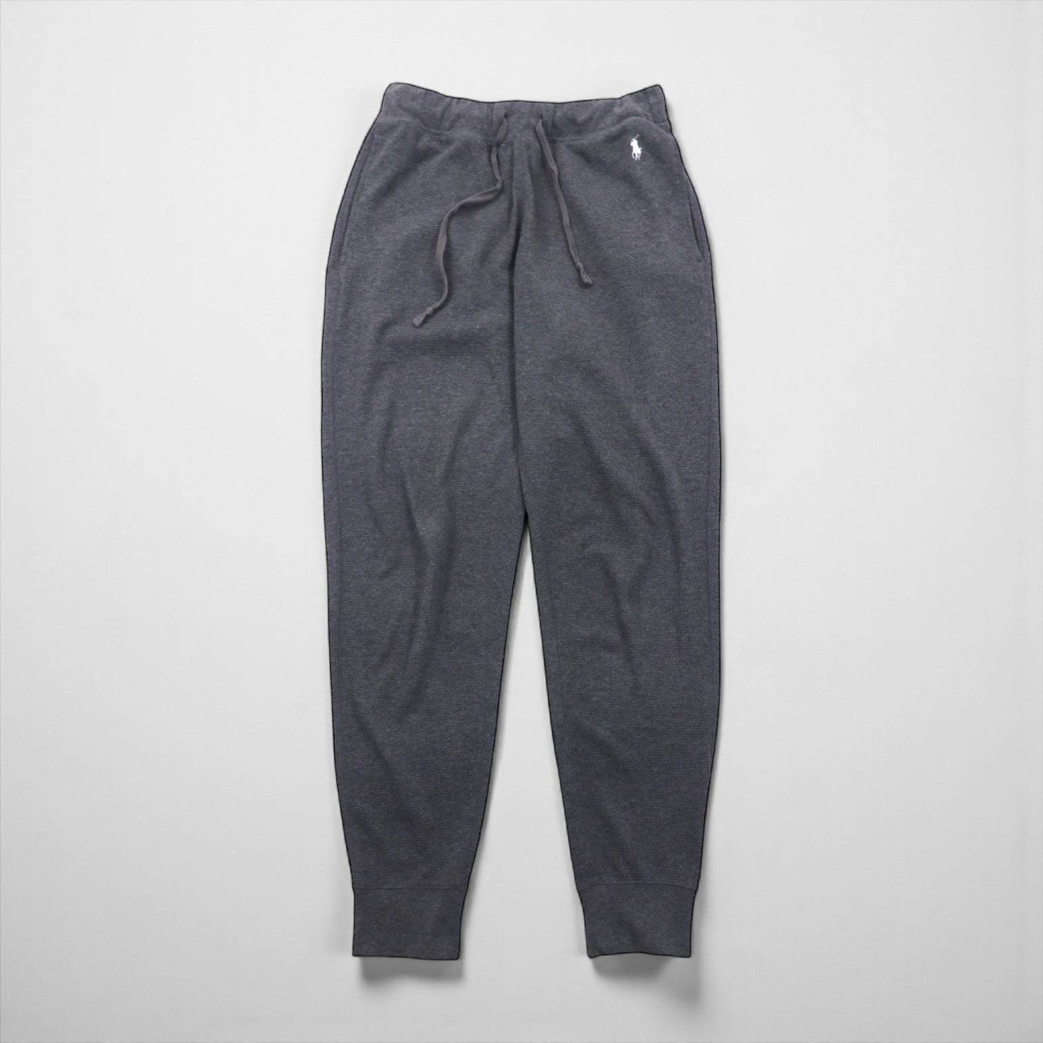 Polo Ralph Lauren サーマル セットアップ L グレー オールオーバーポニー 総柄 ルームウェア パジャマ