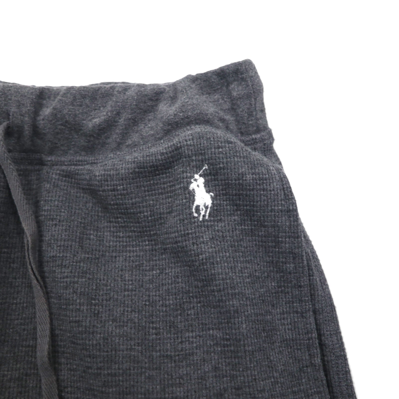 Polo Ralph Lauren サーマル セットアップ L グレー オールオーバーポニー 総柄 ルームウェア パジャマ