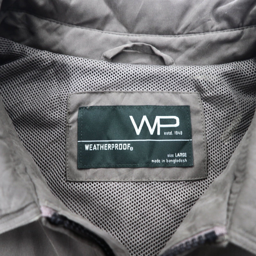 WP WEATHER PROOF Giacca Harrington Swingtop L in beige con fodera in rete impermeabile effetto pelle di pesca