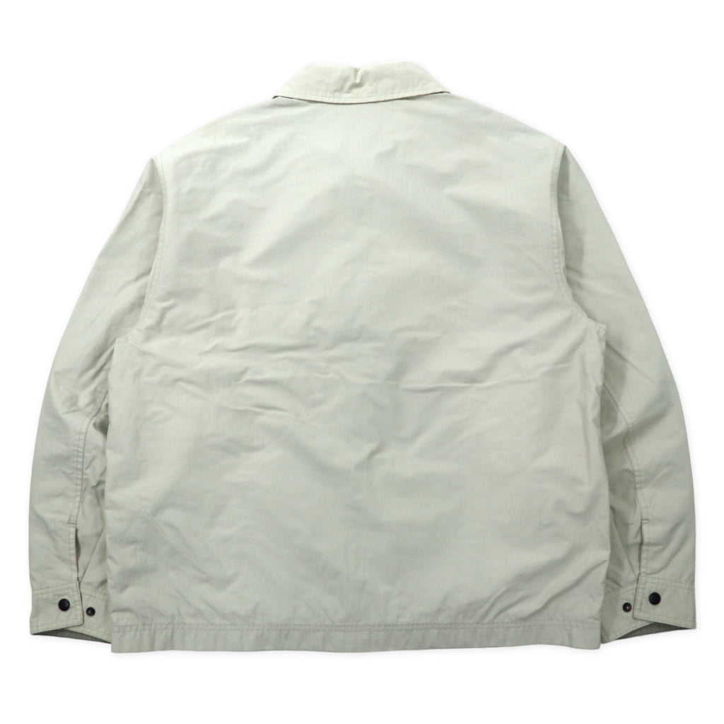 GAP anni 2000 Old Gap Harrington Jacket L Beige Cotone Nylon Fodera a Rete Taglia Larga