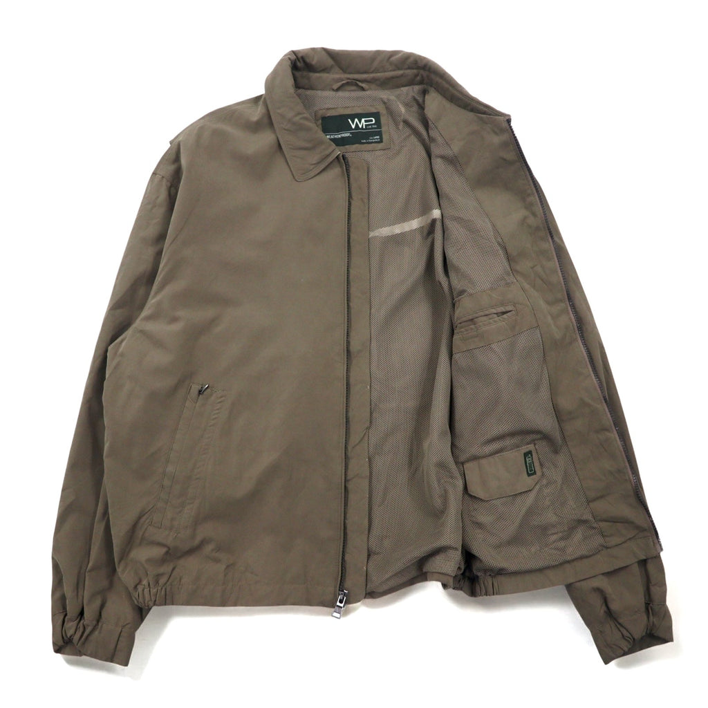 WP WEATHER PROOF Giacca Harrington Swingtop L in beige con fodera in rete impermeabile effetto pelle di pesca