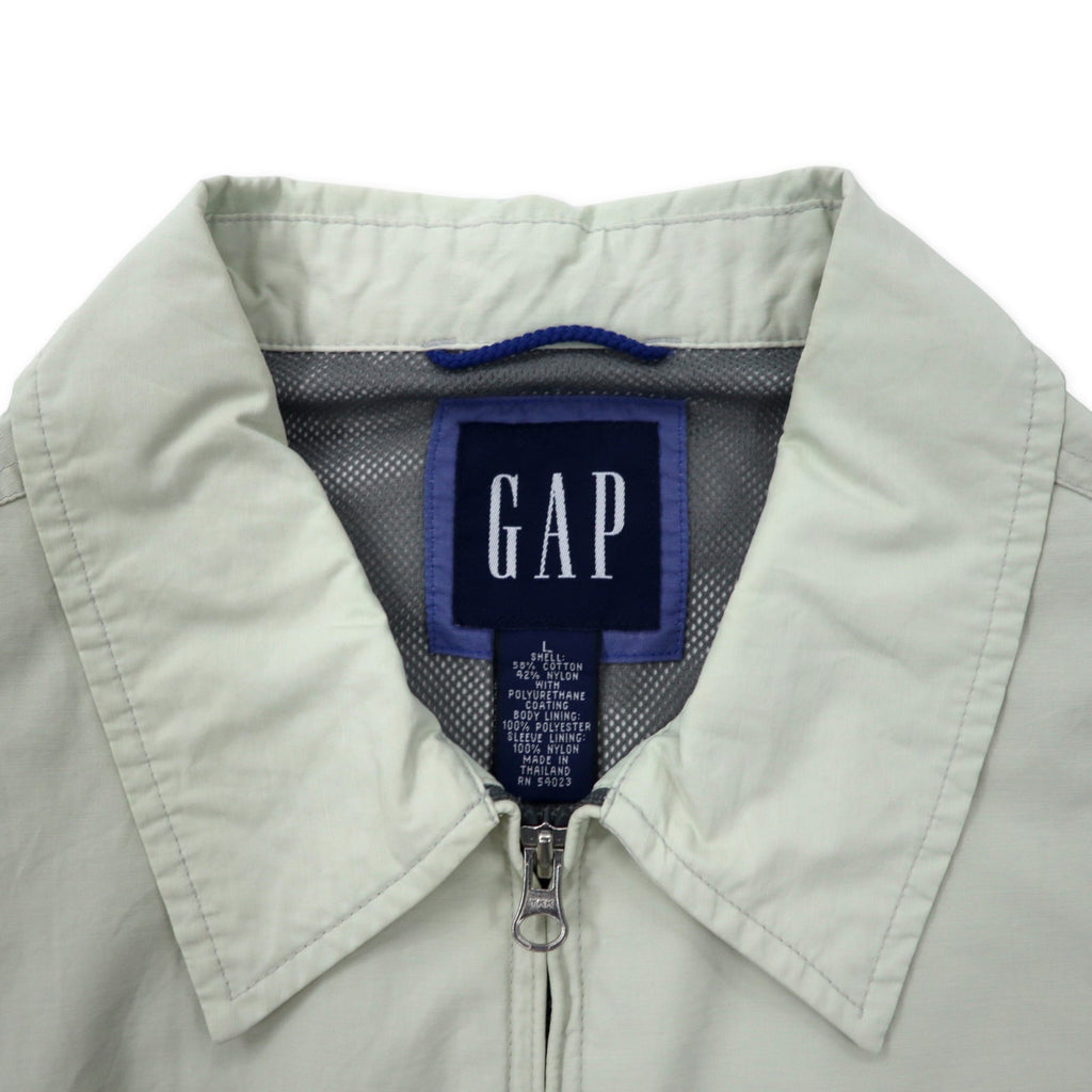 GAP anni 2000 Old Gap Harrington Jacket L Beige Cotone Nylon Fodera a Rete Taglia Larga