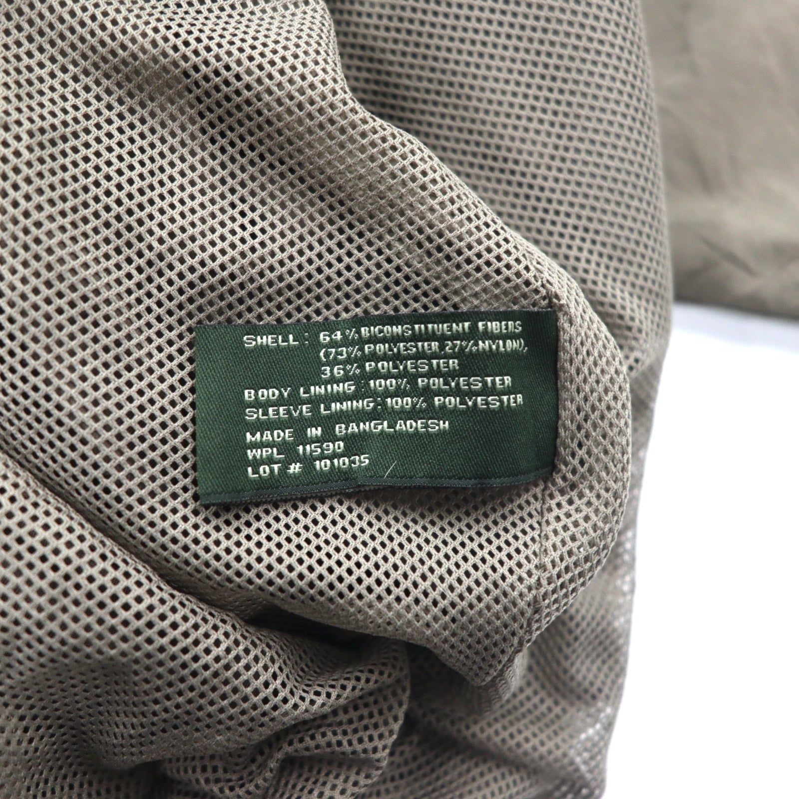 WP WEATHER PROOF Giacca Harrington Swingtop L in beige con fodera in rete impermeabile effetto pelle di pesca