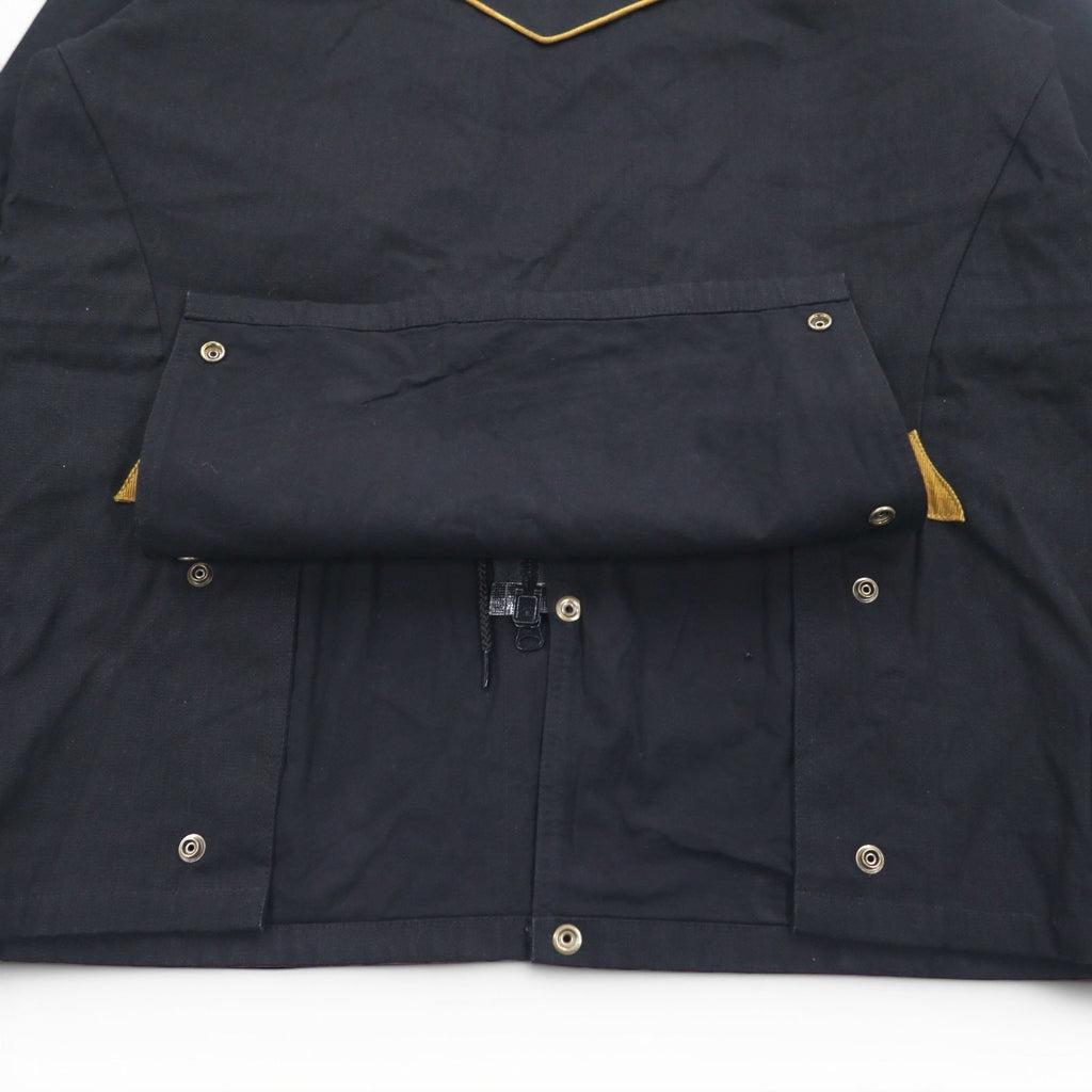 CCJ Canada Drifter Coat Anatra Western Jacket L Nero Collo in velluto a coste Coulisse