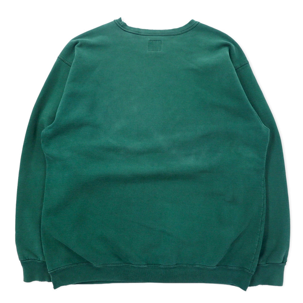 STARTER USA 90s felpa consumata XL verde cotone oversize stampa logo