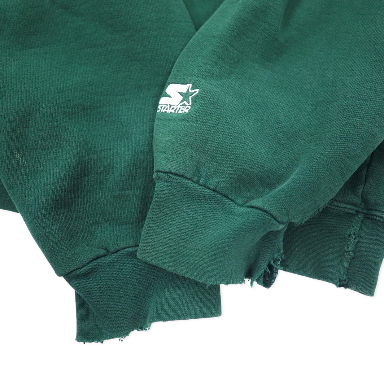STARTER USA 90s felpa consumata XL verde cotone oversize stampa logo