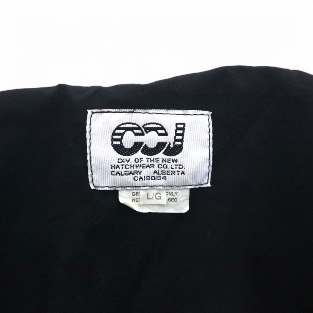 CCJ Canada Drifter Coat Anatra Western Jacket L Nero Collo in velluto a coste Coulisse