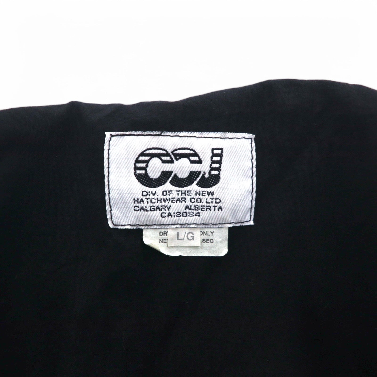 CCJ Canada Drifter Coat Anatra Western Jacket L Nero Collo in velluto a coste Coulisse