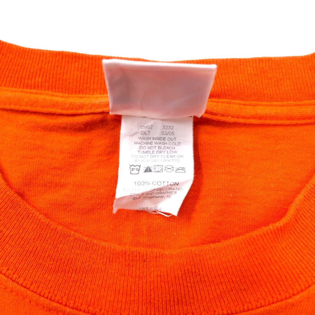 T-shirt con stampa NFL anni '90, taglia L, colore arancione, cotone, CINCINNATI BENGALS, Made in USA