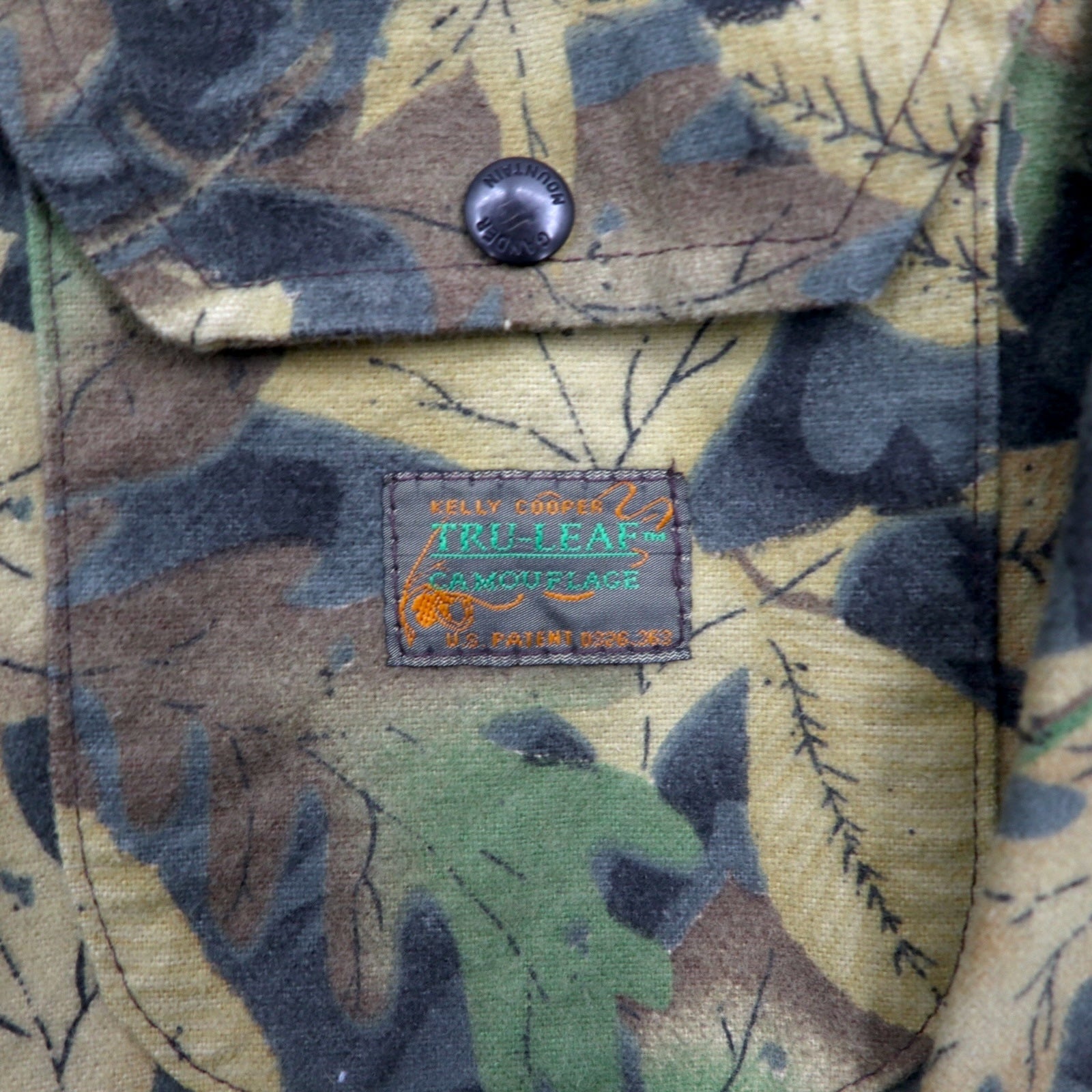 Vintage 90s Tuta da Lavoro Utility USA Made Gender Mountain Salopette Tuta Intera L Cachi KELLY COOPER TRU-LEAF Mimetica