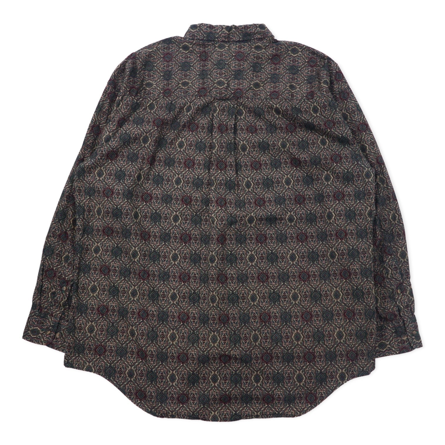 Anni '90 THE ARROW COMPANY Camicia button-down fantasia XL Nera Cotone SOMERSET TWILL