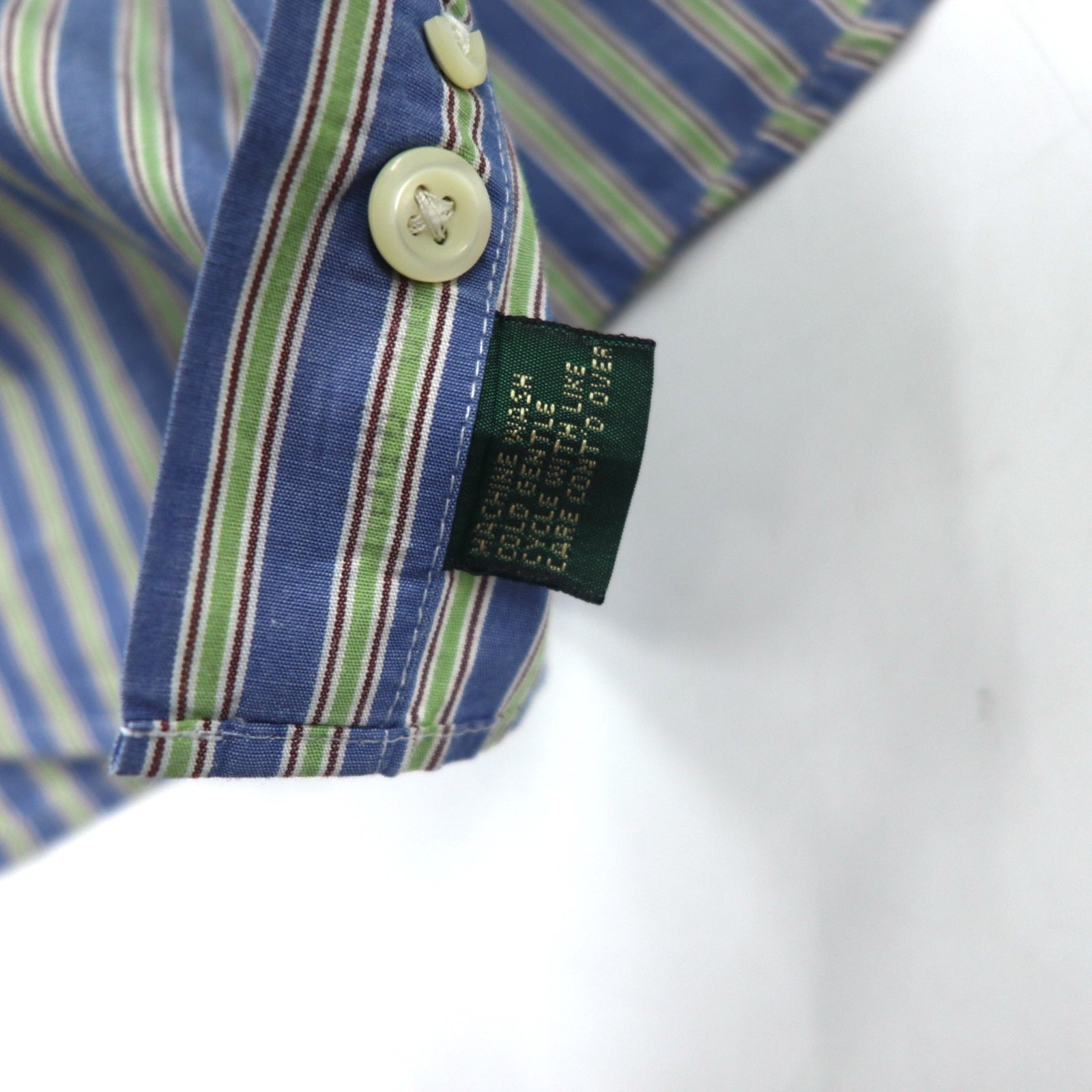 J.CREW Anni '90 Camicia button-down XL Righe blu Cotone Etichetta gigante Oversize