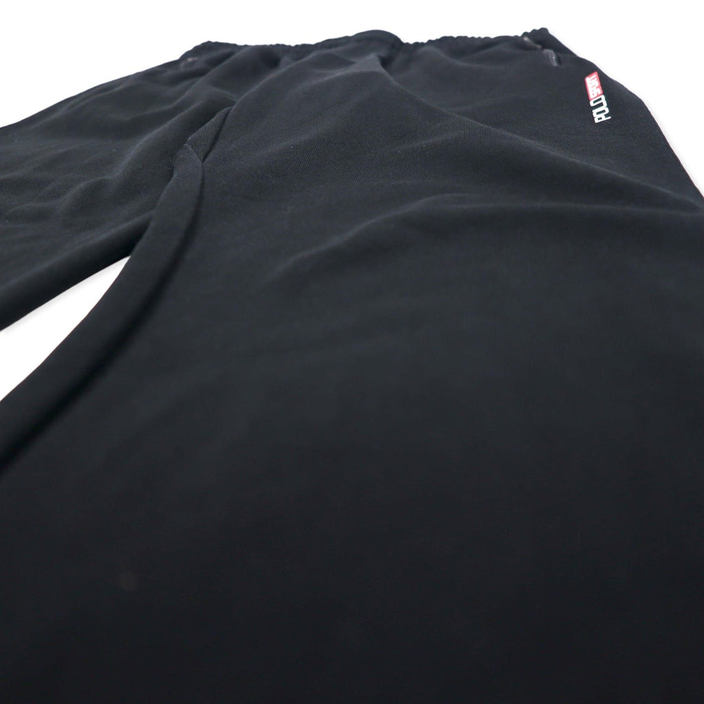 POLO SPORT RALPH LAUREN anni '90 - Pantaloni da tuta con banda laterale - Jersey - S - Nero - Poliestere