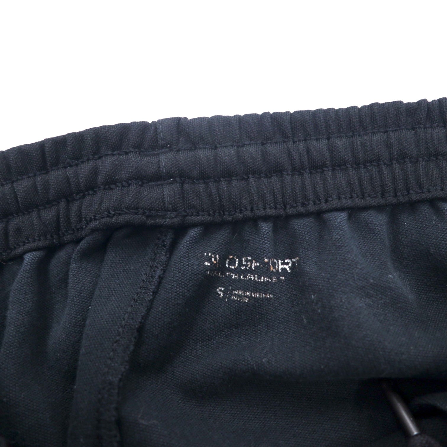 POLO SPORT RALPH LAUREN anni '90 - Pantaloni da tuta con banda laterale - Jersey - S - Nero - Poliestere