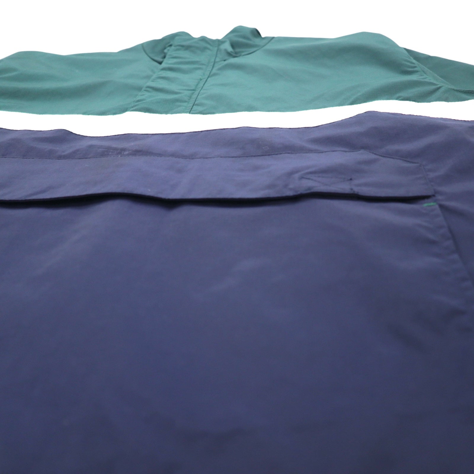 GEAR FOR SPORTS Giacca a Vento Anorak Mezza Zip in Nylon M Verde Navy Ripstop