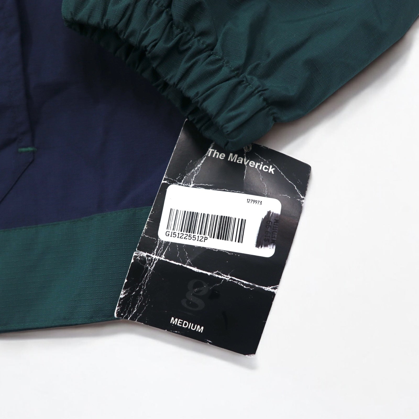GEAR FOR SPORTS Giacca a Vento Anorak Mezza Zip in Nylon M Verde Navy Ripstop