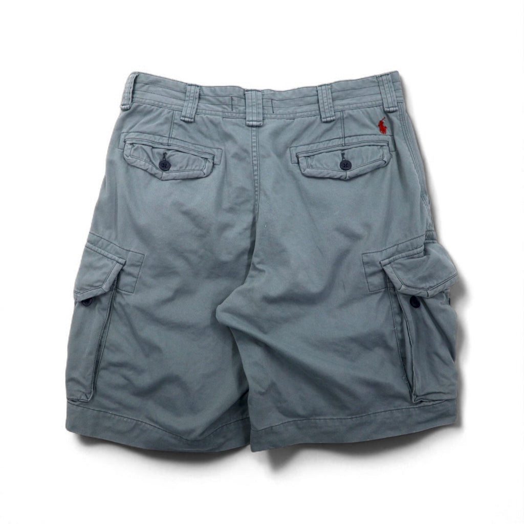 Polo by Ralph Lauren 90年代 ショート カーゴパンツ ハーフパンツ L グレー コットン
