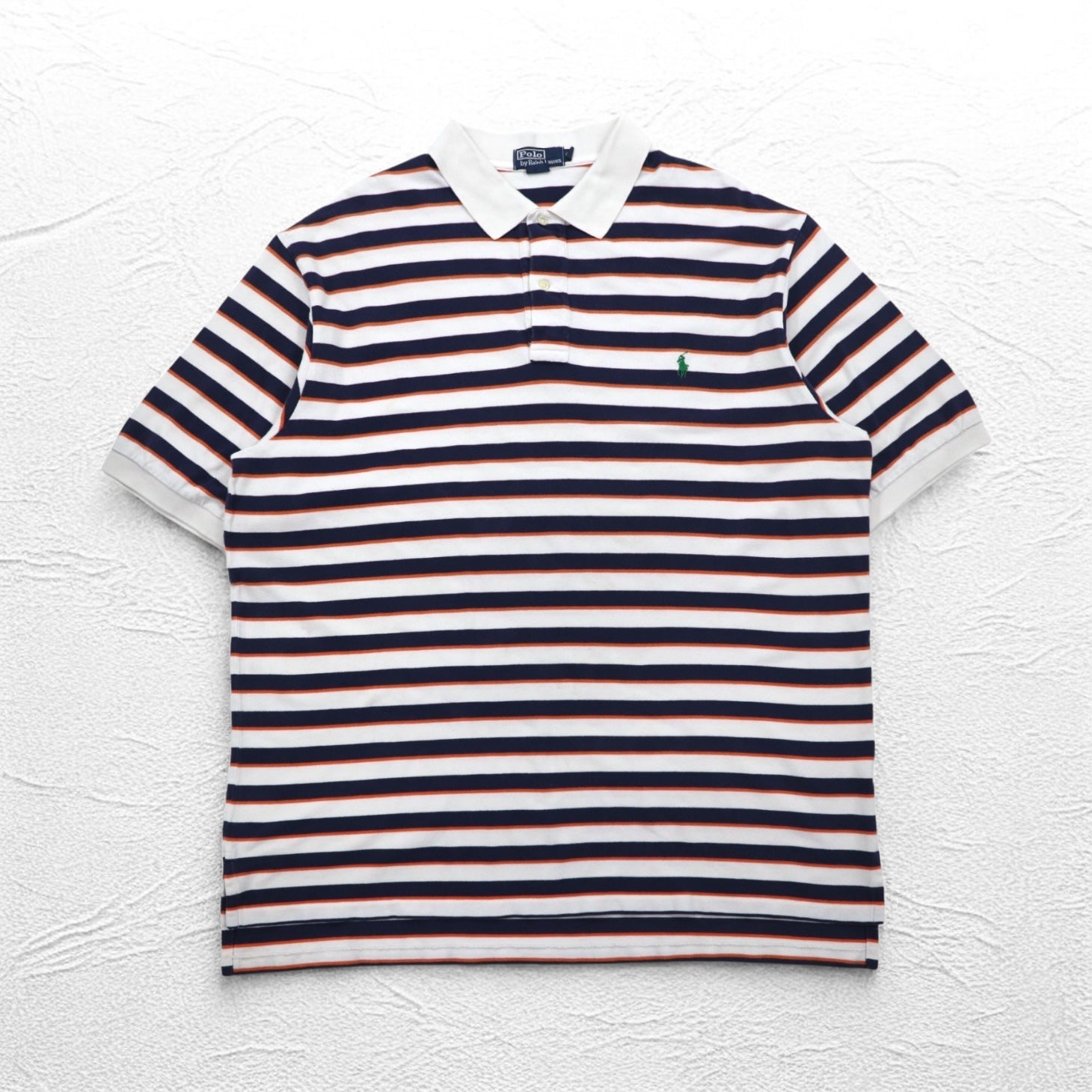 Polo by Ralph Lauren Polo a righe 2XL TALL bianco navy ricamo small pony taglia grande