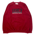 Levi's made in USA anni '90 felpa stampata con logo XL rossa in cotone felpato, taglia oversize