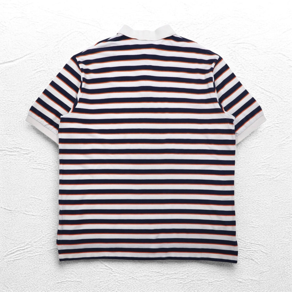 Polo by Ralph Lauren Polo a righe 2XL TALL bianco navy ricamo small pony taglia grande