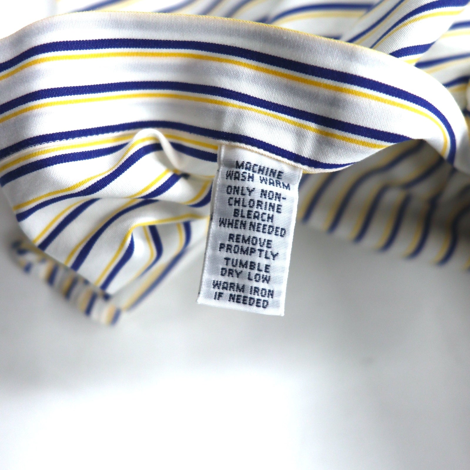 RALPH LAUREN 90年代 ビッグサイズ ボタンダウンシャツ L ホワイト ブルー ストライプ CUSTOM FIT