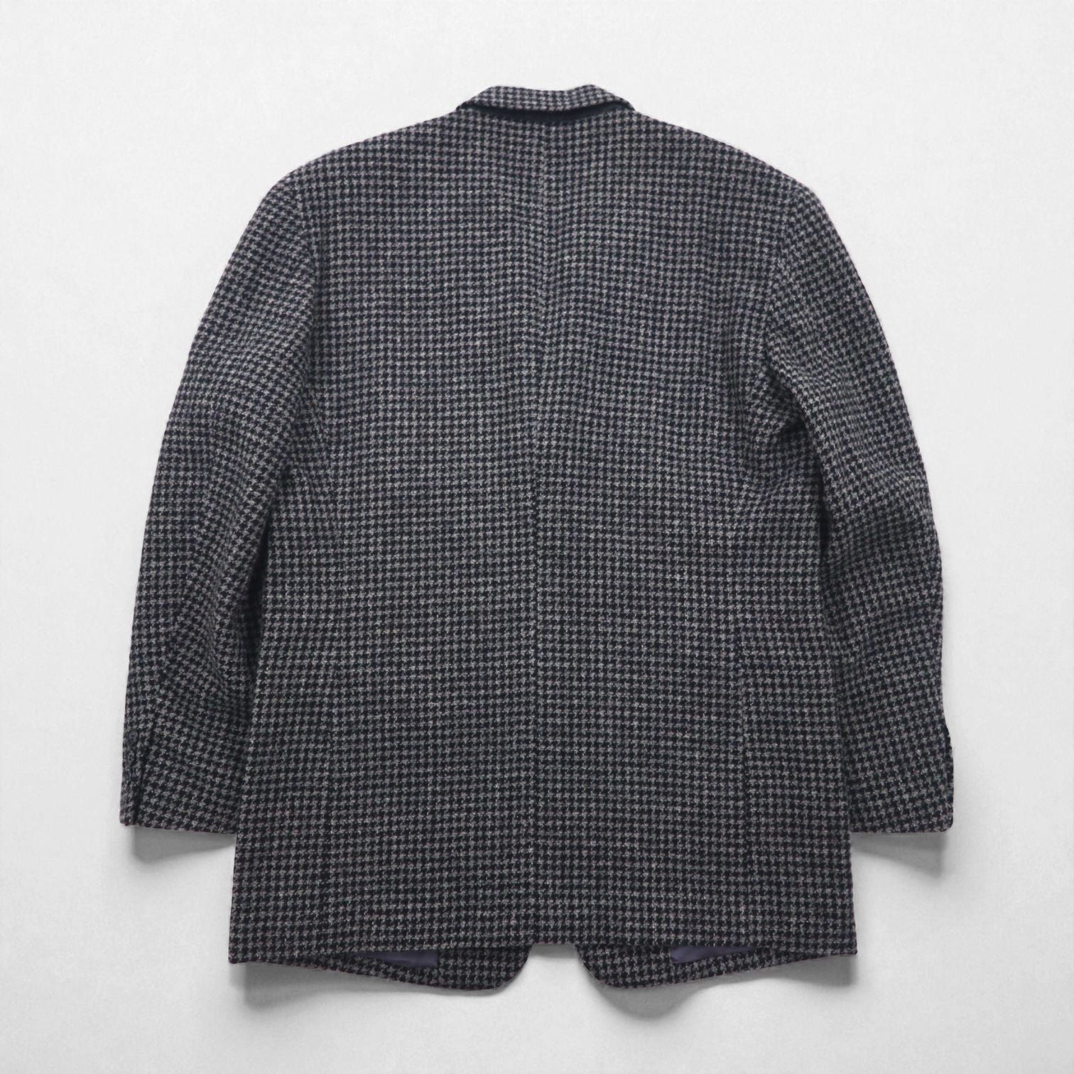 90s Vintage Blazer DOMINIQUE MORLOTTI 千鳥格子 3B ツイード テーラードジャケット M グレンチェック 日本製