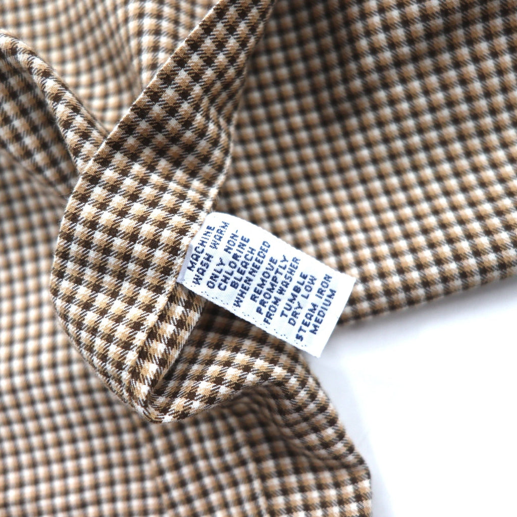 RALPH LAUREN 90年代 BLAKE ビッグサイズ ボタンダウンシャツ XL ブラウン チェック スモールポニー刺繍