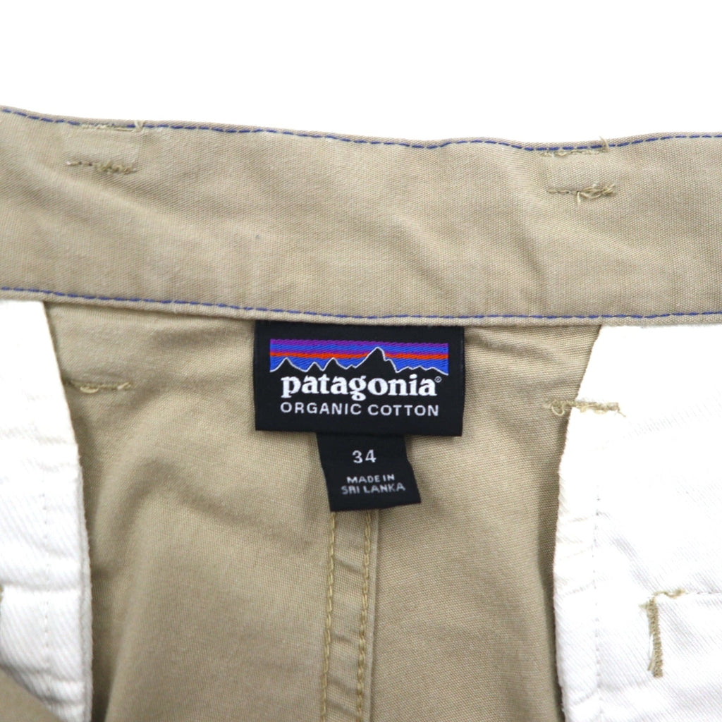 Patagonia Shorts All-Wear in Cotone Biologico, Taglia L, Colore Beige, Modello 57726
