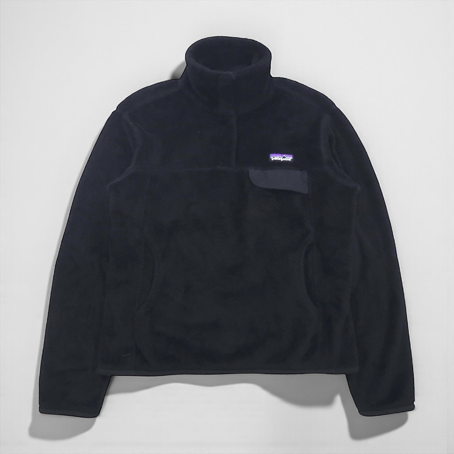 Patagonia リツール スナップT プルオーバー フリースジャケット S ブラック 25441