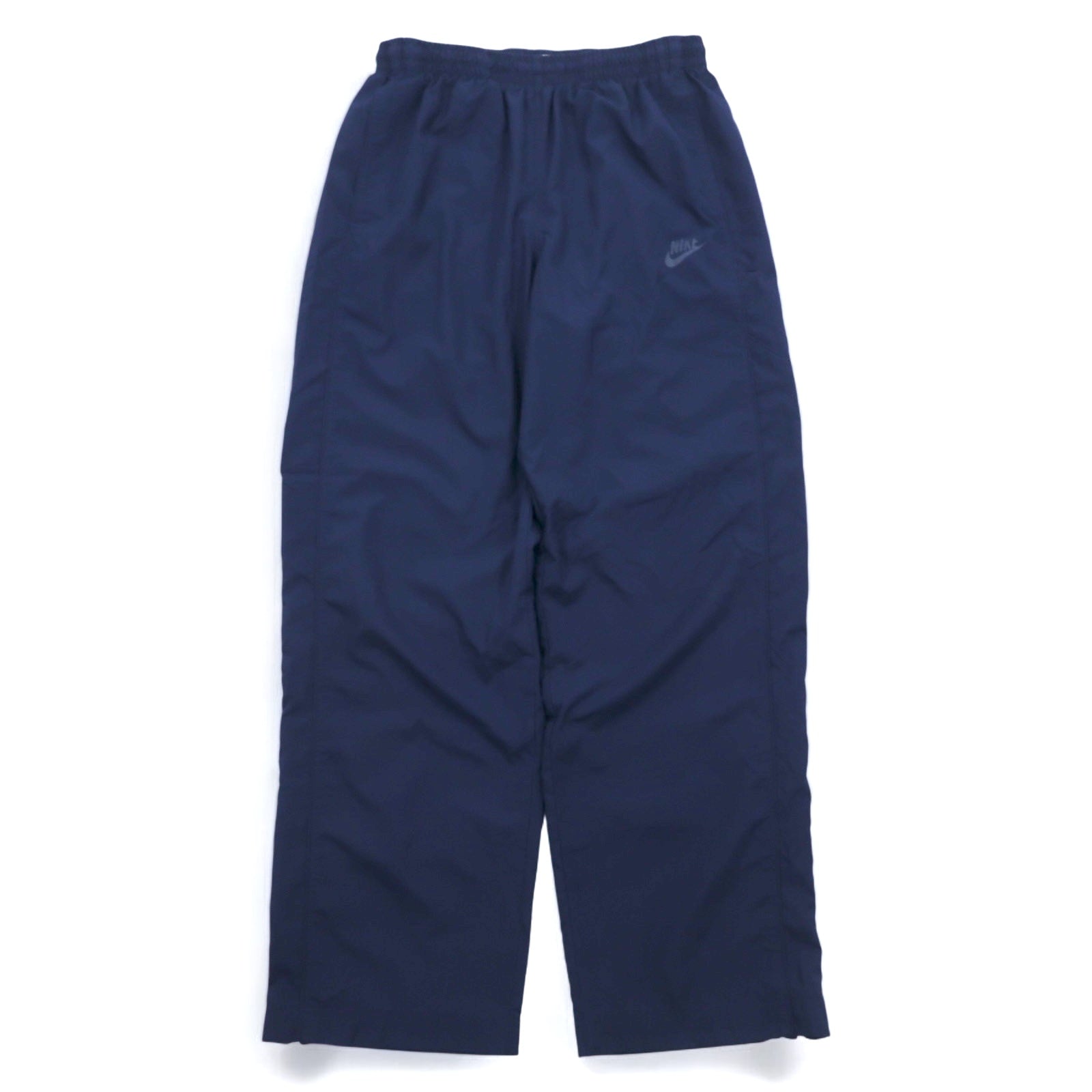 NIKE Pantaloni a Vento in Tessuto Tuta da Ginnastica L Blu Marino Stretch Waist Lined Track Pants Blue 274010-451