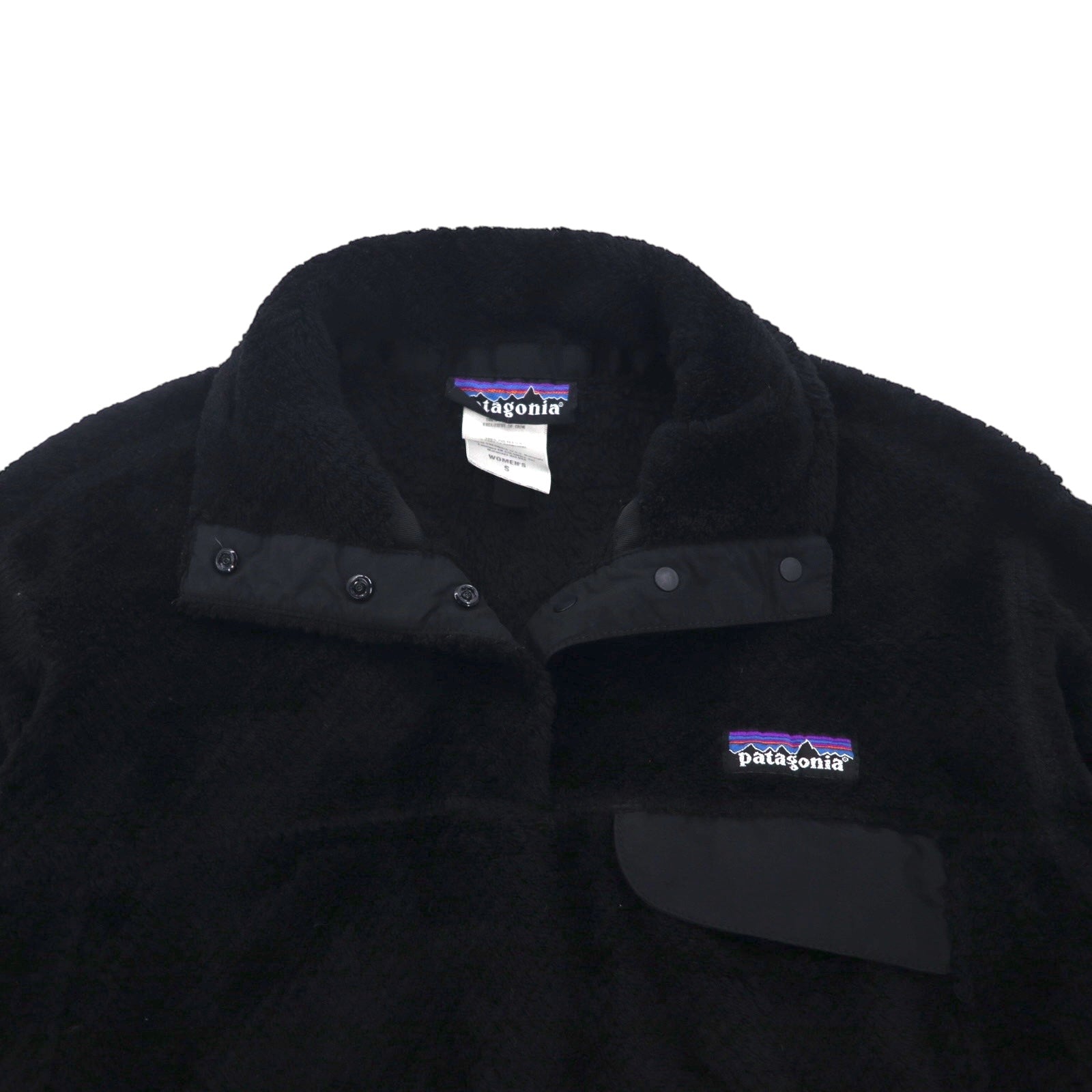 Patagonia リツール スナップT プルオーバー フリースジャケット S ブラック 25441