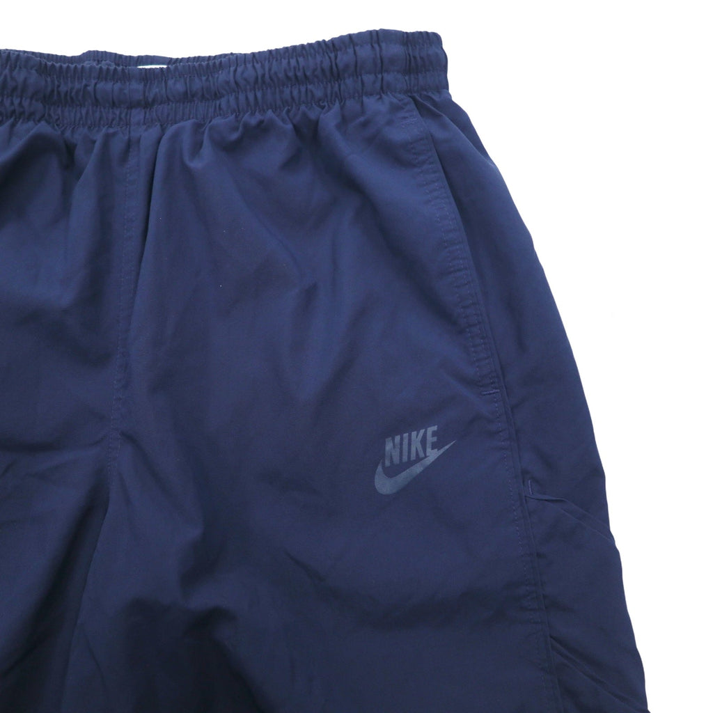 NIKE Pantaloni a Vento in Tessuto Tuta da Ginnastica L Blu Marino Stretch Waist Lined Track Pants Blue 274010-451