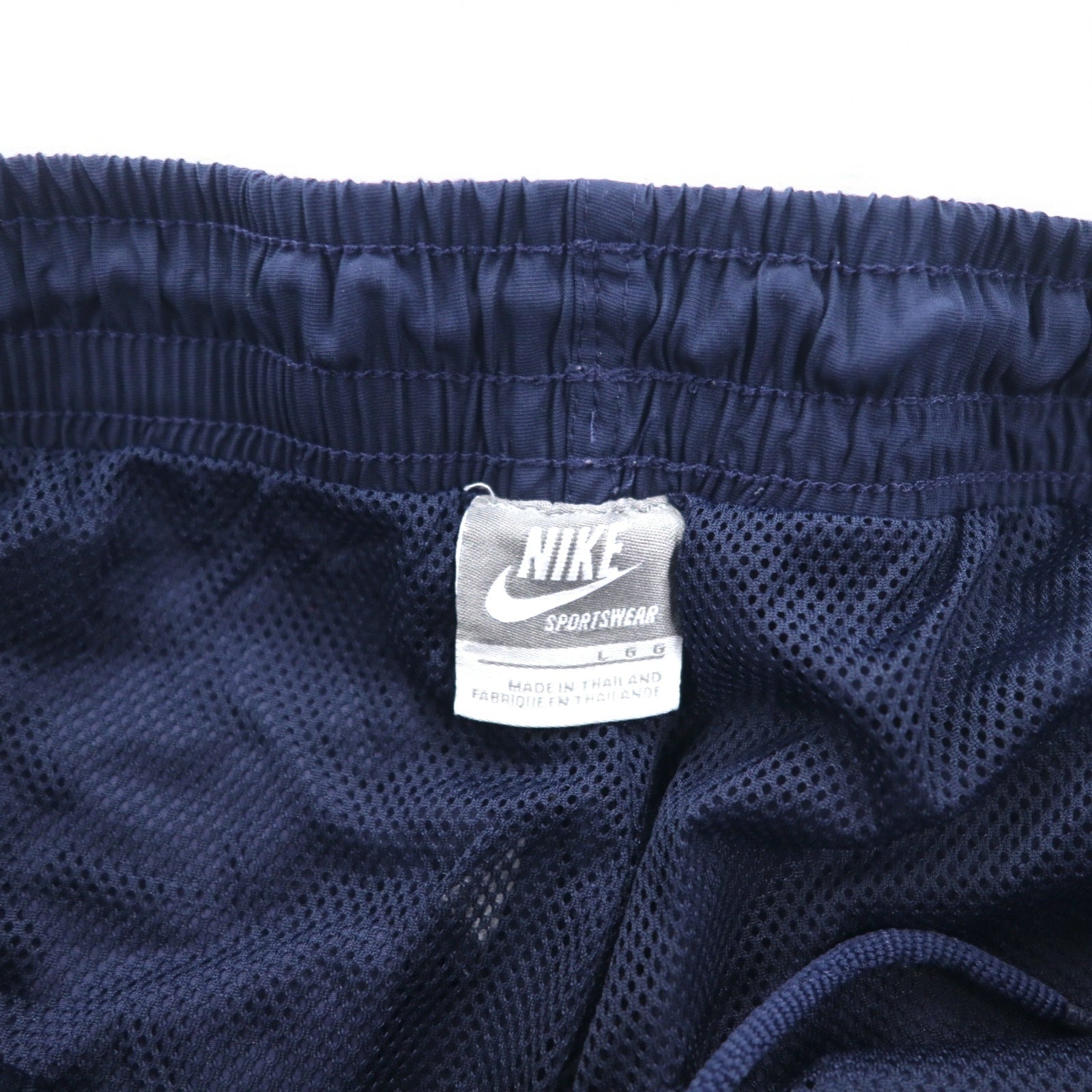 NIKE Pantaloni a Vento in Tessuto Tuta da Ginnastica L Blu Marino Stretch Waist Lined Track Pants Blue 274010-451