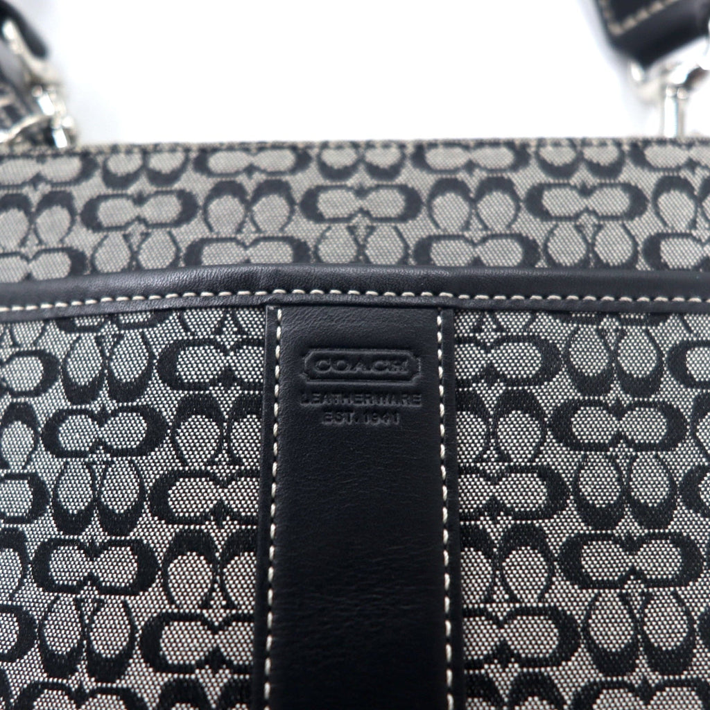 COACH Borsa a tracolla Mini Signature, grigio, tela e pelle