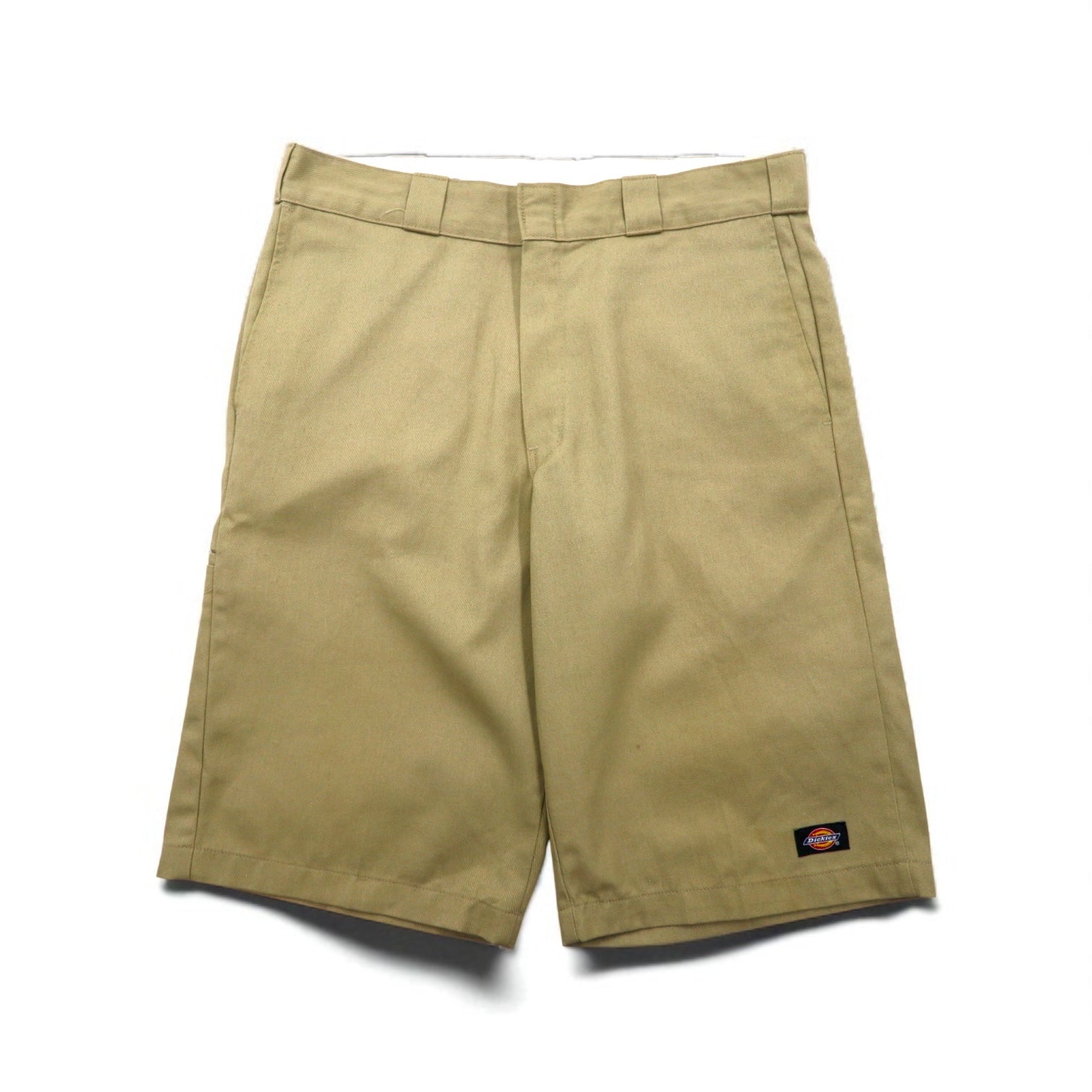 Dickies Relaxed Fit Pantaloncini da lavoro corti L Beige Lunghezza al ginocchio WR640 Made in Messico